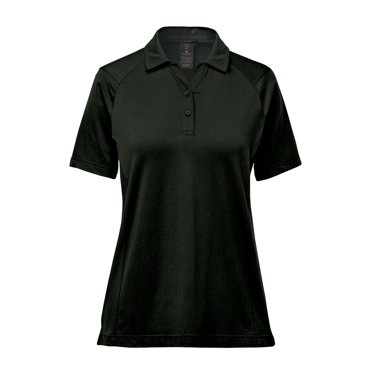 Women's Oasis Polo - Black - Front
