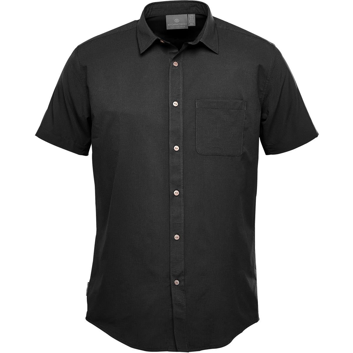 Men's Azores Quick Dry Shirt - Black - Front