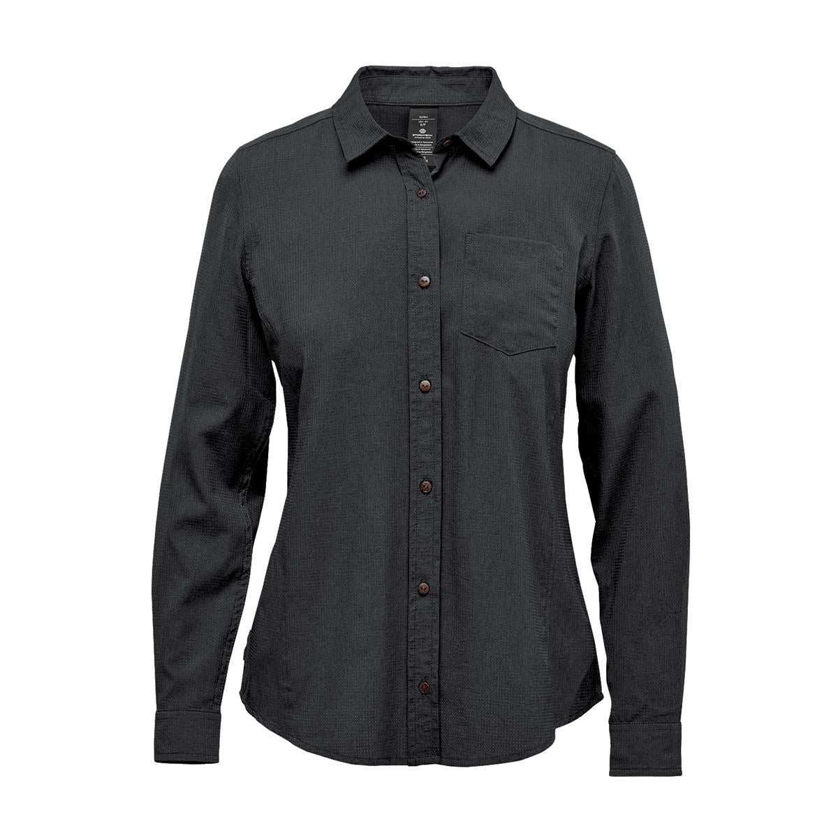 Women's Azores Quick Dry Shirt - Black - Front