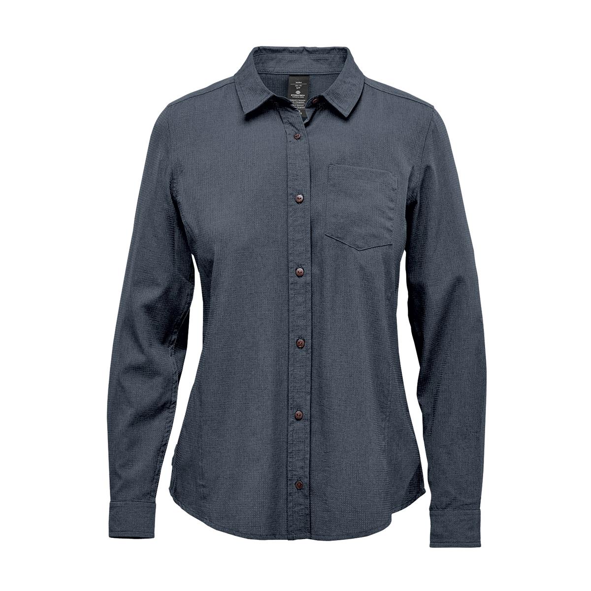 Women's Azores Quick Dry Shirt - Dark Denim Heather - Front