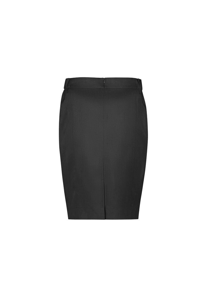 Cool Stretch Womens Mid-waist Pencil Skirt - Charcoal - Back