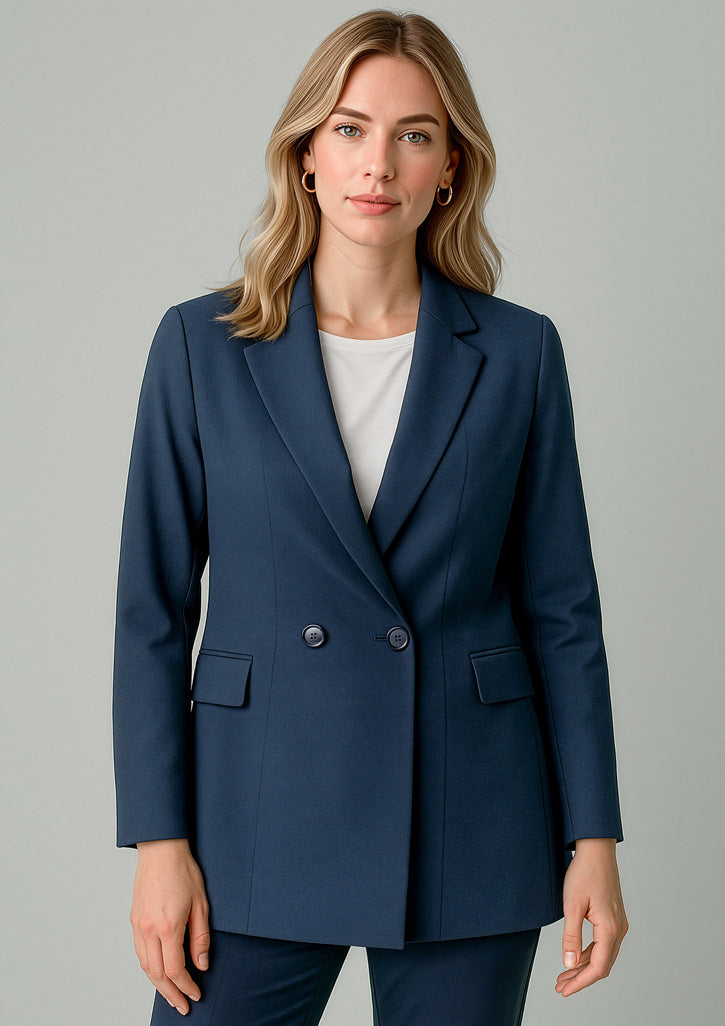 Renew Womens Double Breasted Longline Jacket