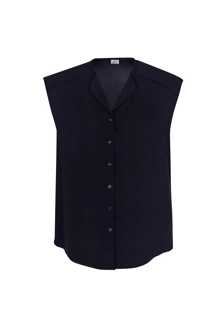 Lily Womens Blouse - Ink - Front