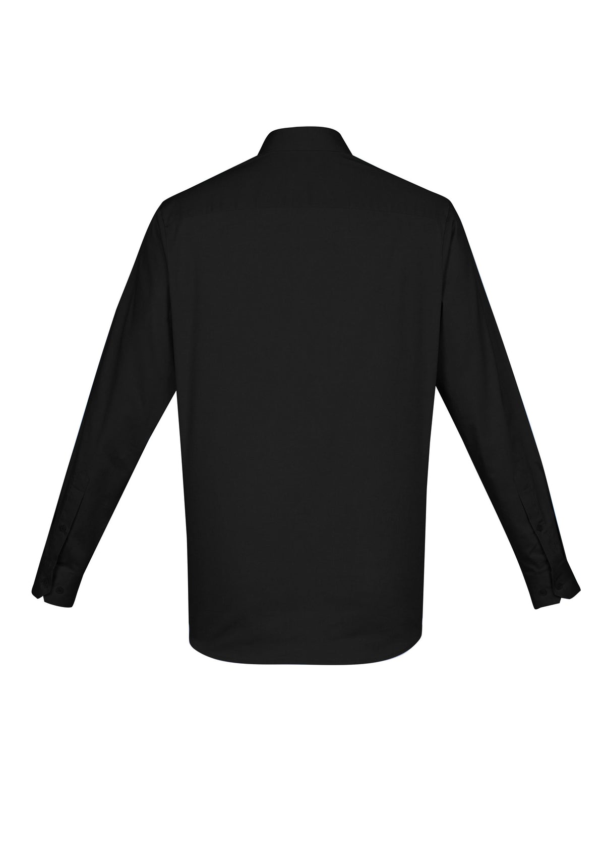 Camden Mens Long Sleeve Shirt - Black - Back