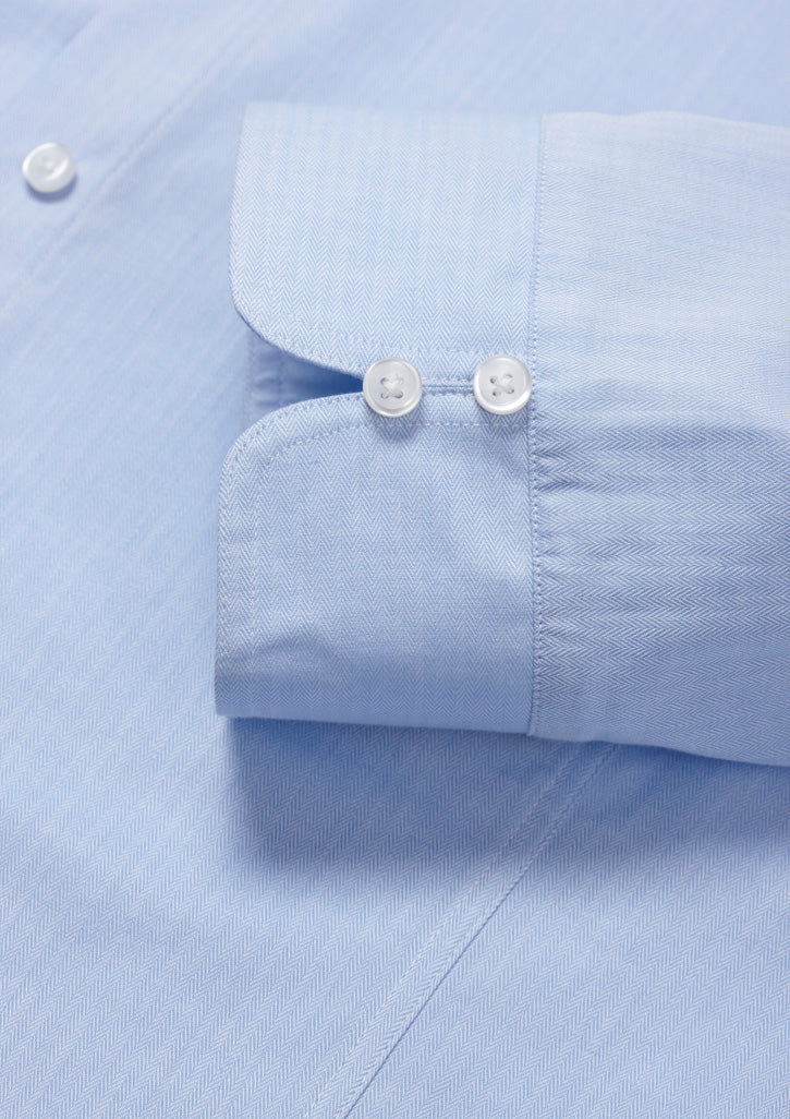 Luxe Womens Long Sleeve Shirt - Blue - View