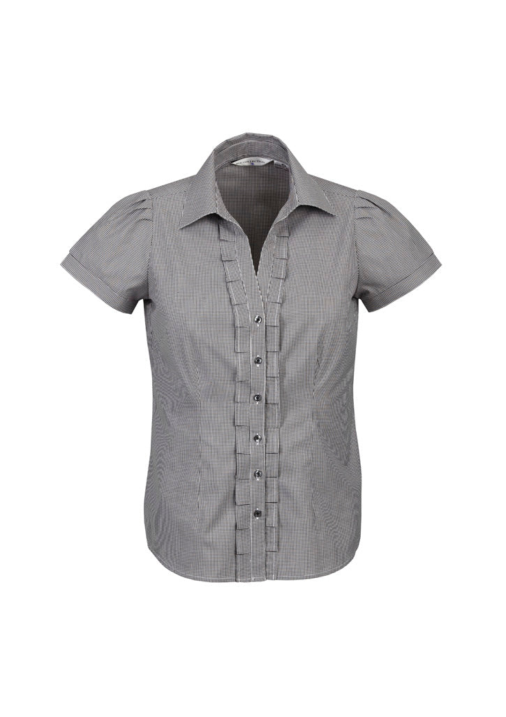 Edge Womens Short Sleeve Shirt - Black - Front