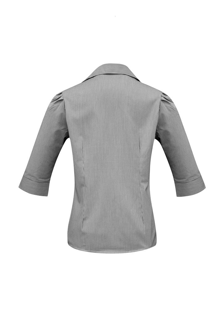 Edge Womens 3/4 Sleeve Shirt - Black - Back