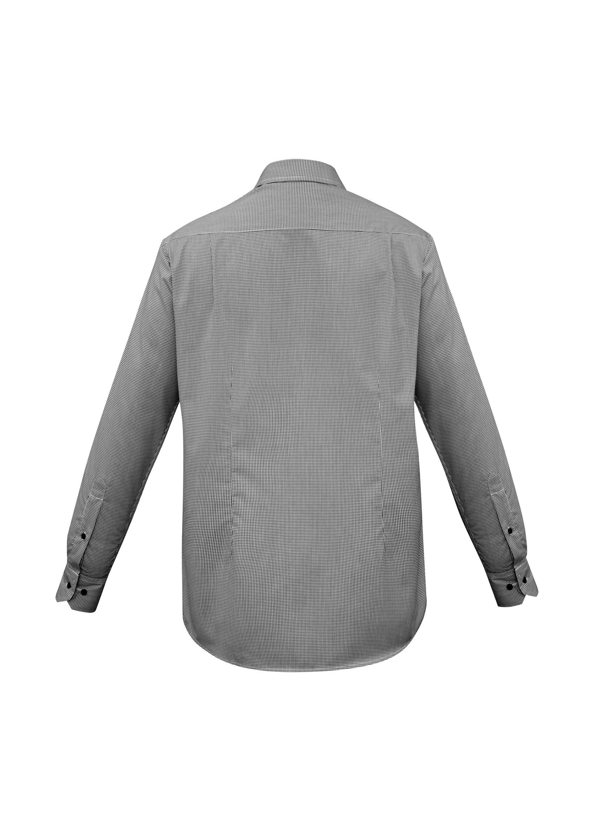 Edge Mens Long Sleeve Shirt - Black - Back