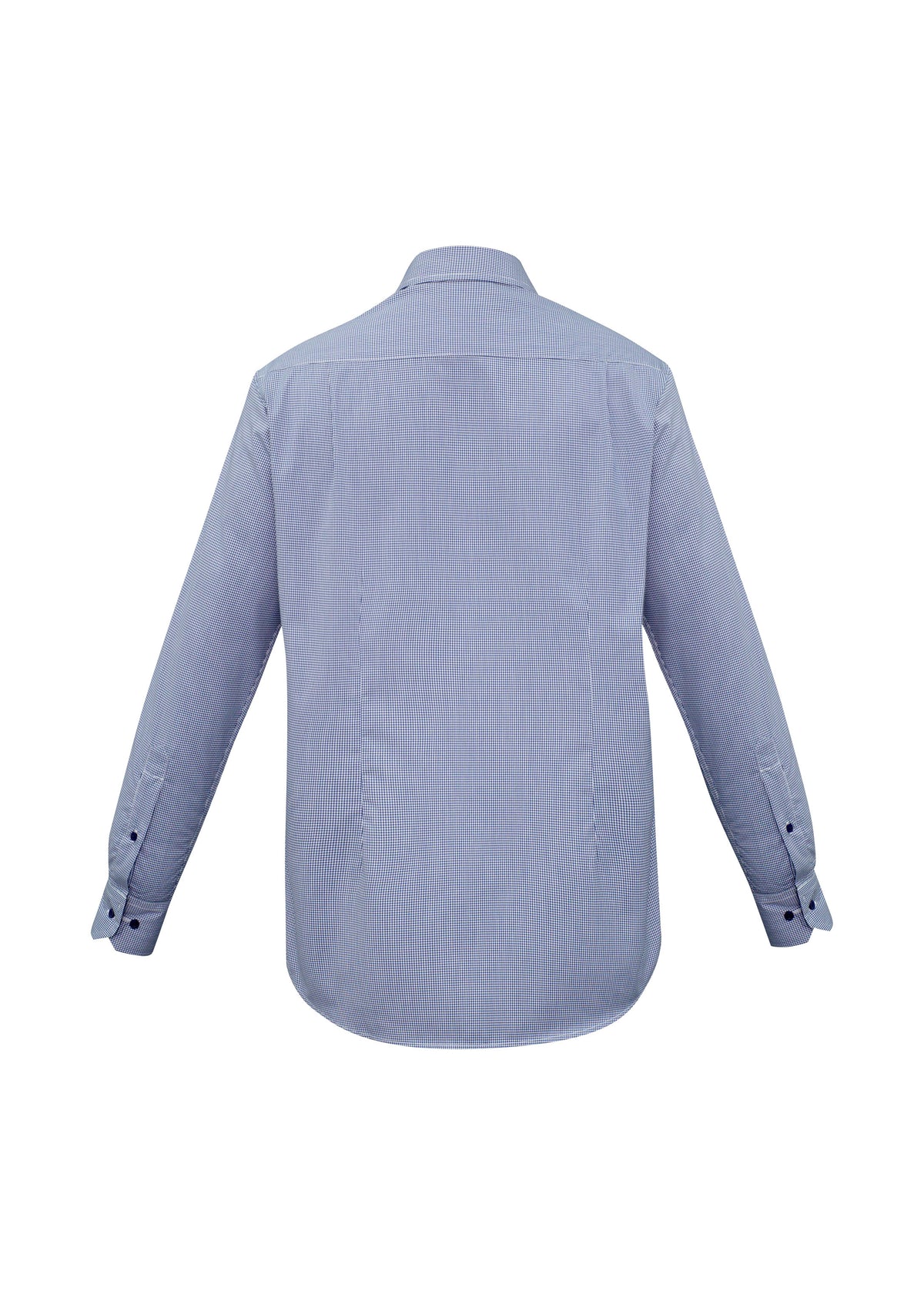 Edge Mens Long Sleeve Shirt - Blue - Back