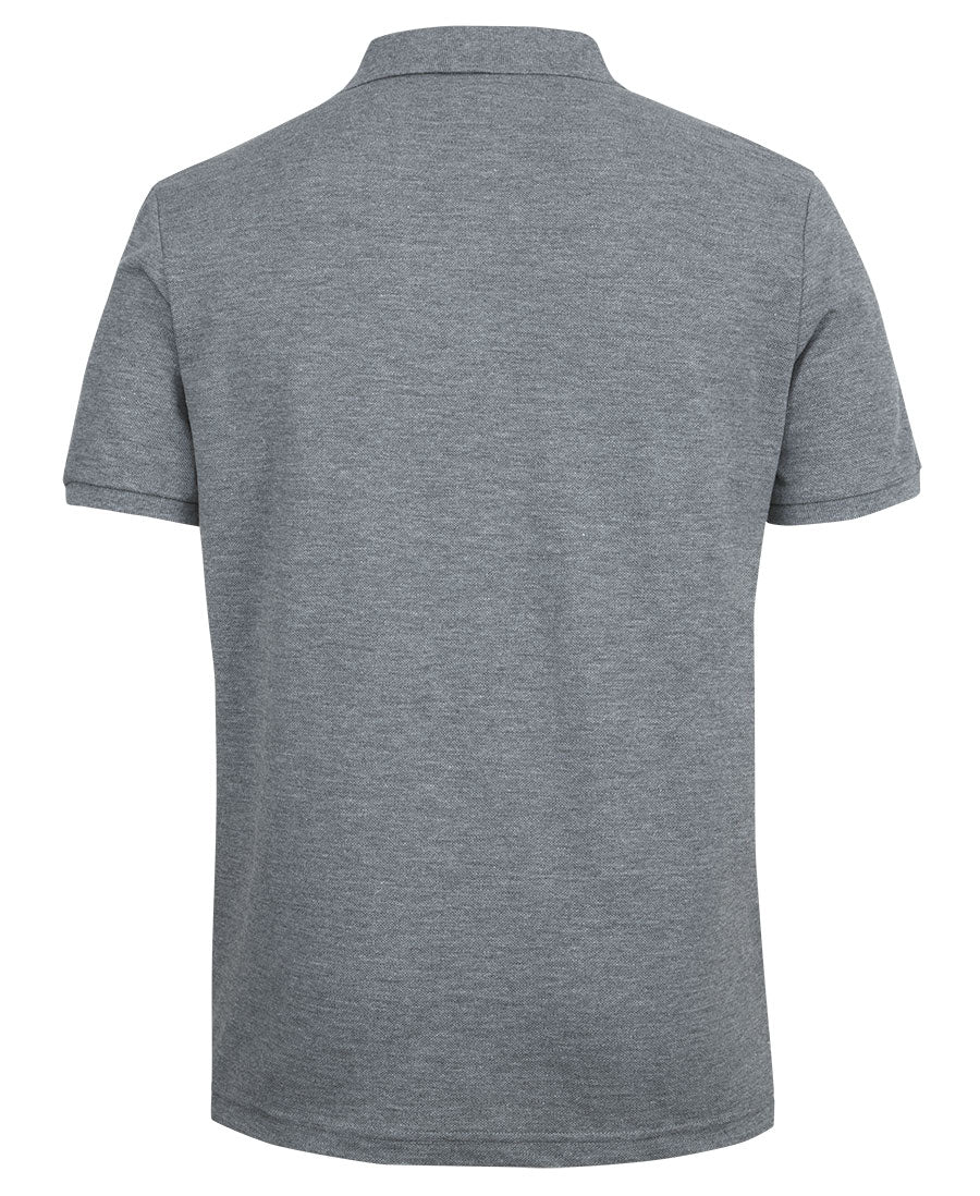 C of C Pique Polo - Grey Marle - Back
