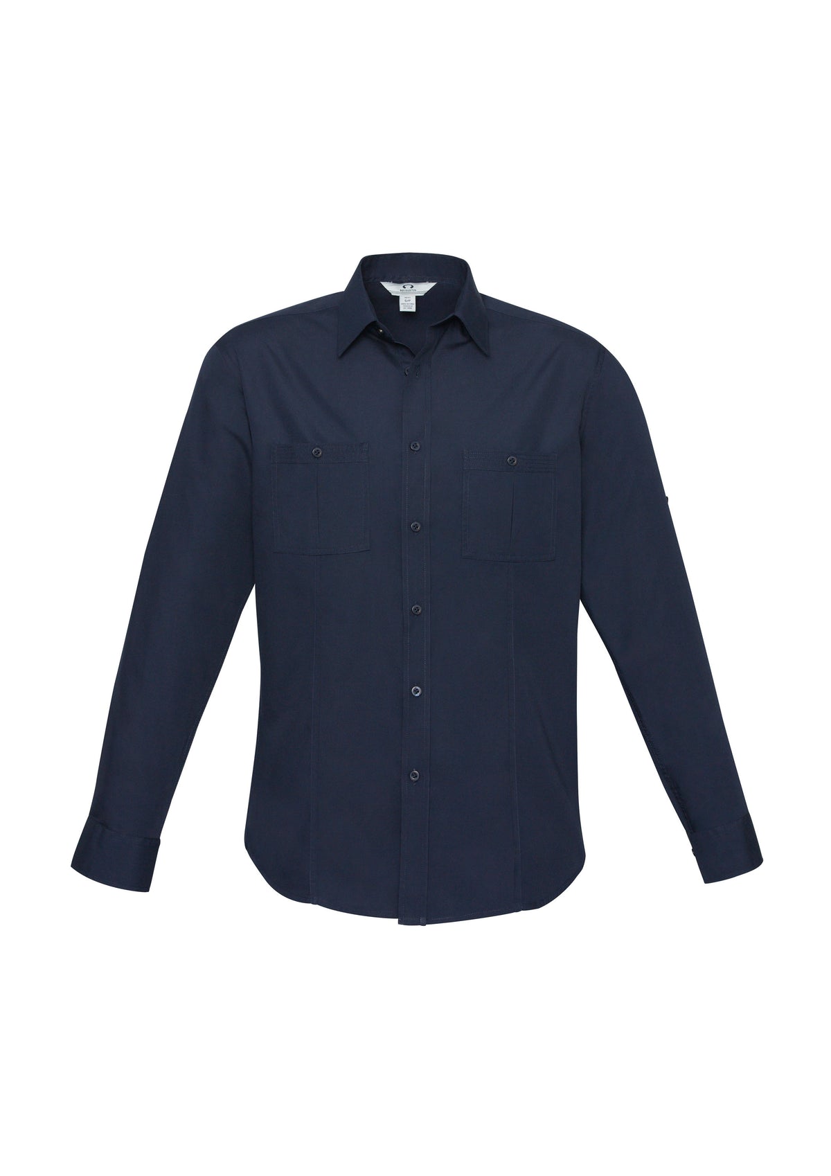 Bondi Mens Long Sleeve Shirt - Navy - Front