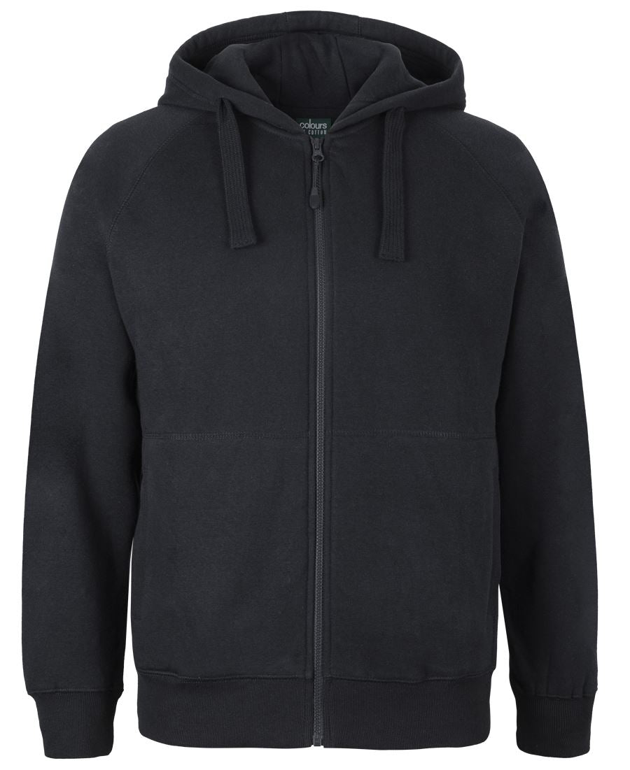 C of C Kids & Adults Full Zip Fleecy Hoodie - Black - Front