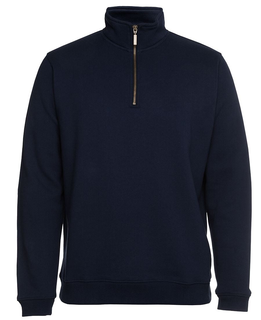 C of C Brass 1/2 Zip Sweat - Navy - Front