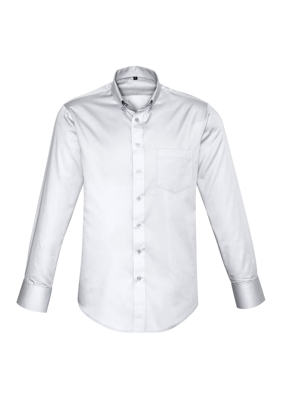 Dalton Mens Long Sleeve Shirt - White - Front
