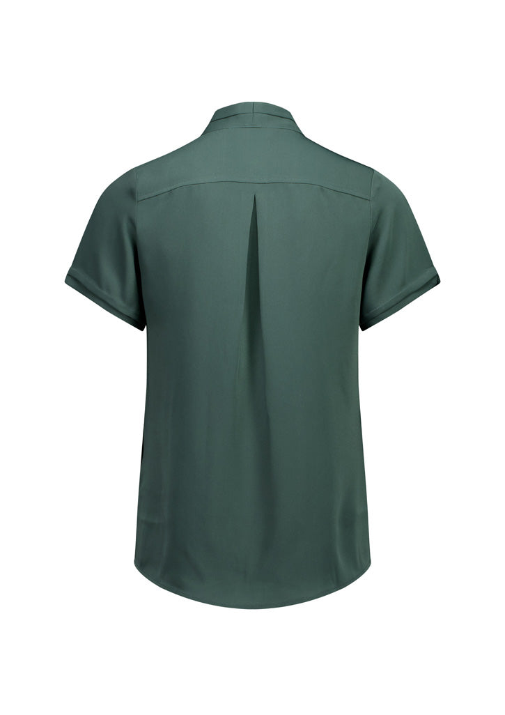 Madison Womens Short Sleeve Shirt - Seafoam - Back