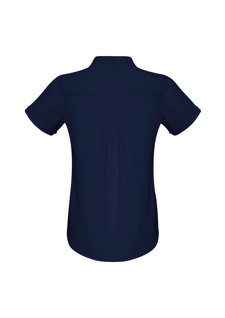 Madison Womens Short Sleeve Shirt - Midnight Blue - Back
