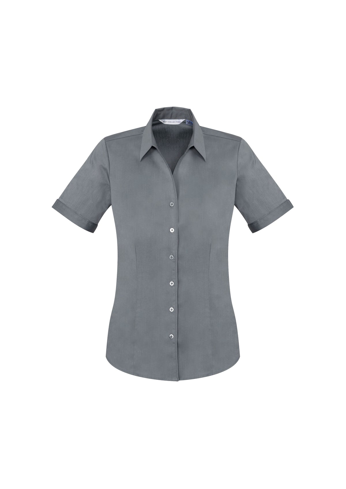 Monaco Womens Short Sleeve Shirt - Platinum - Front