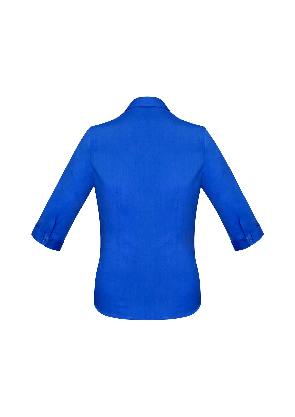 Monaco Womens 3/4 Sleeve Shirt - Electric Blue - Back