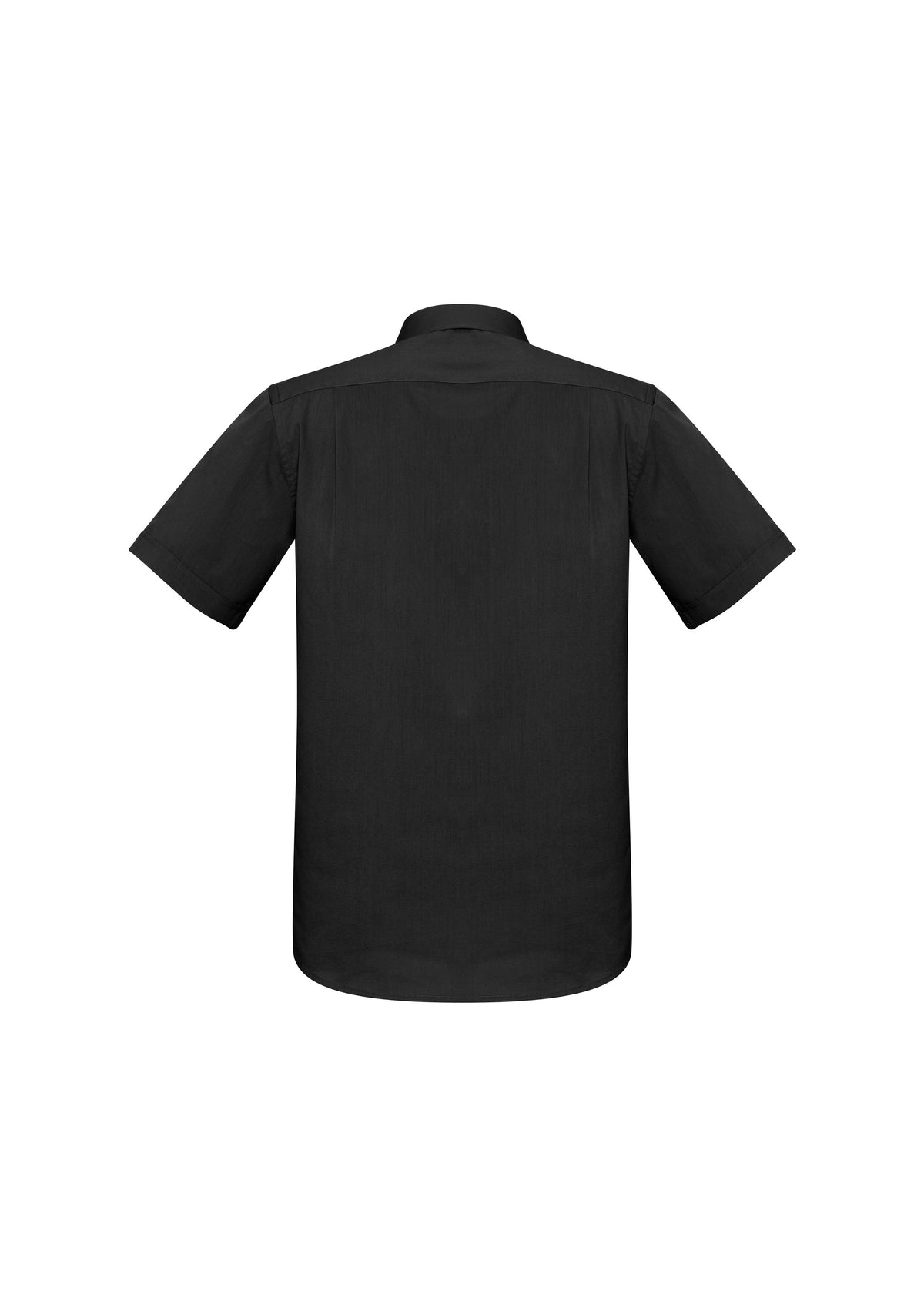 Monaco Mens Short Sleeve Shirt - Black - Back