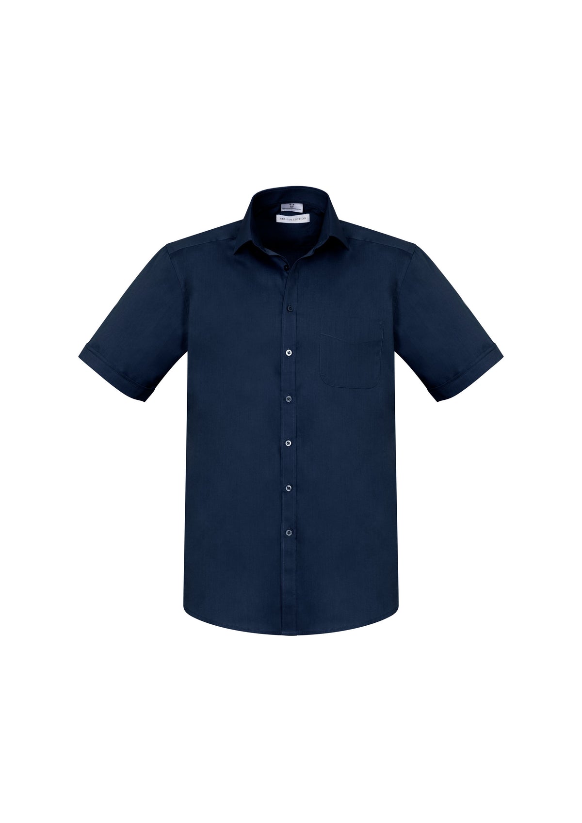 Monaco Mens Short Sleeve Shirt - Ink - Front
