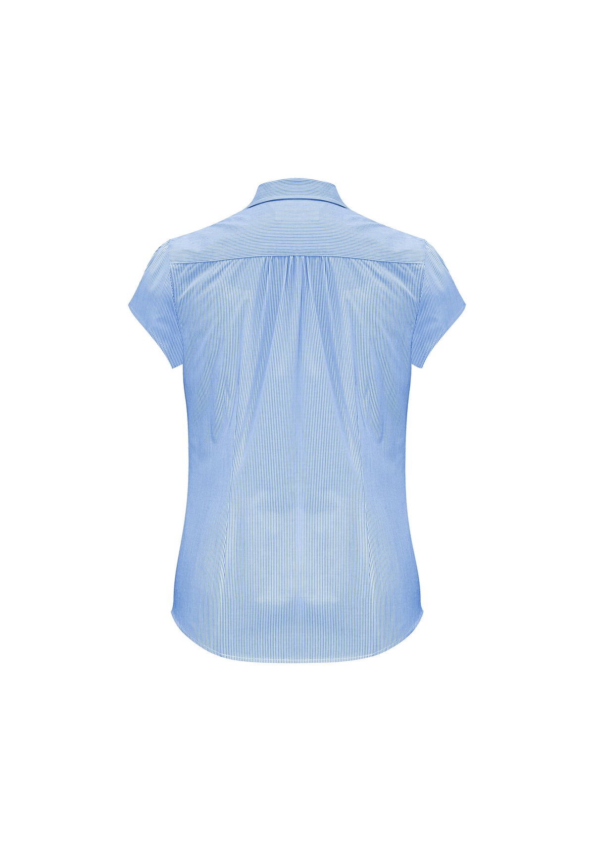 Euro Womens Short Sleeve Shirt - Blue - Back