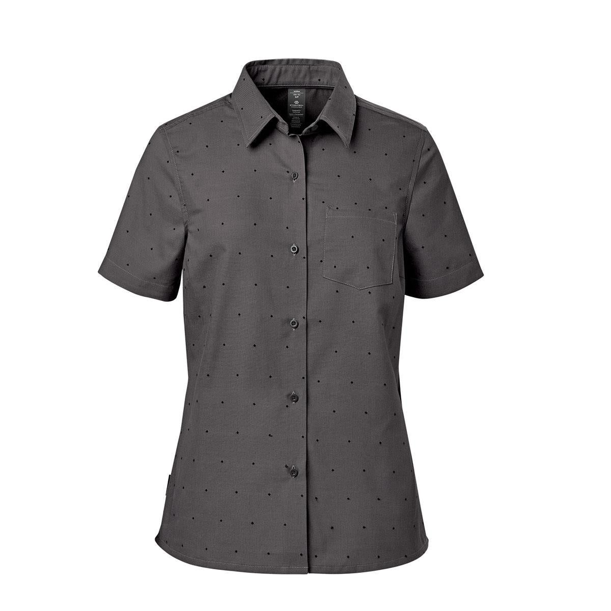 Women's Molokai S/S Shirt - Carbon / Black - Front