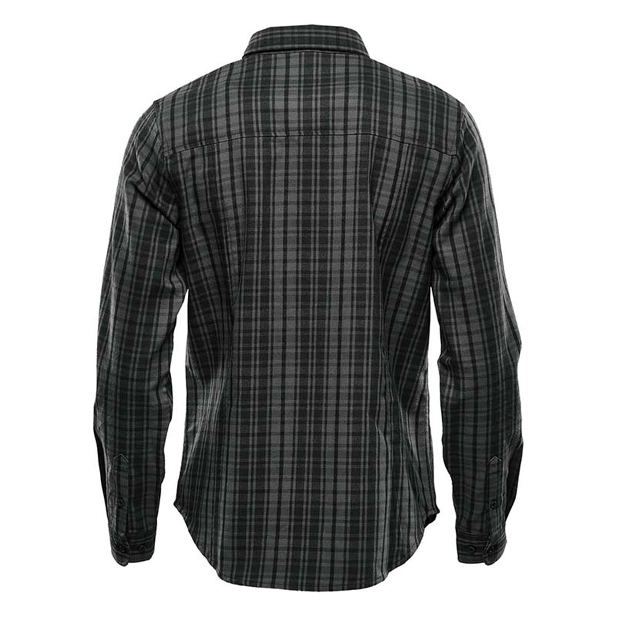 Women's Muirfield Performance Long Sleeve Shirt - Carbon Plaid - Back