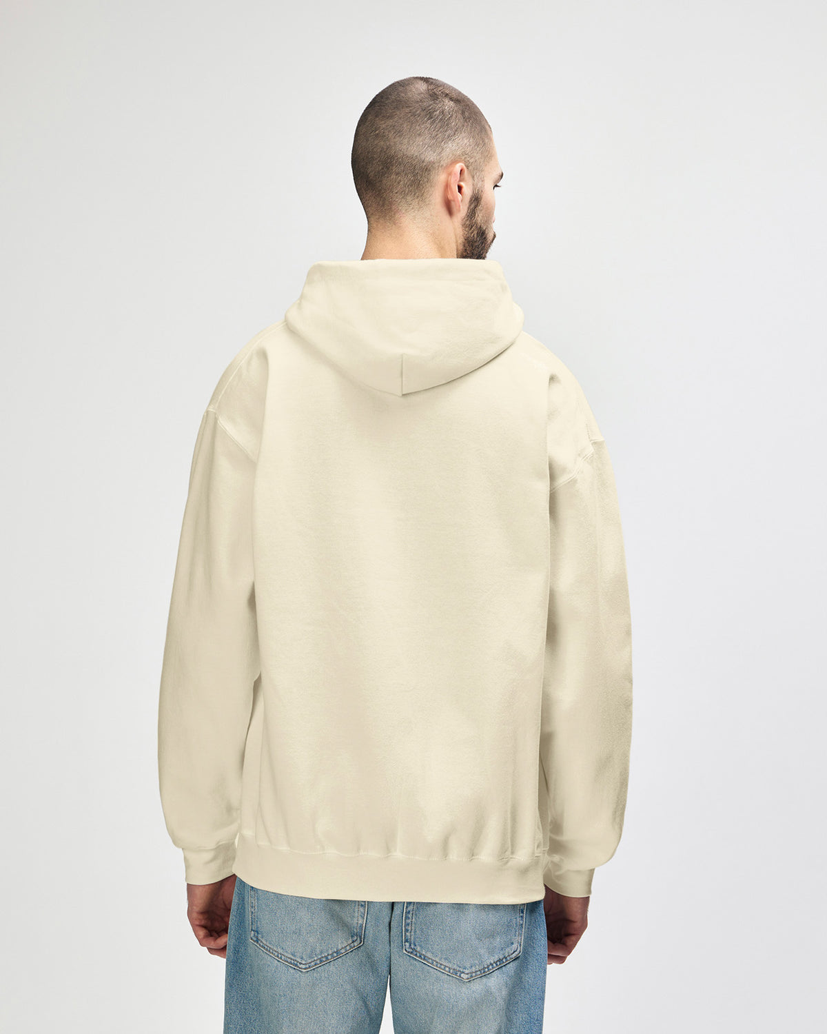 Gildan Softstyle SF500 Hoodie - Off White - Back