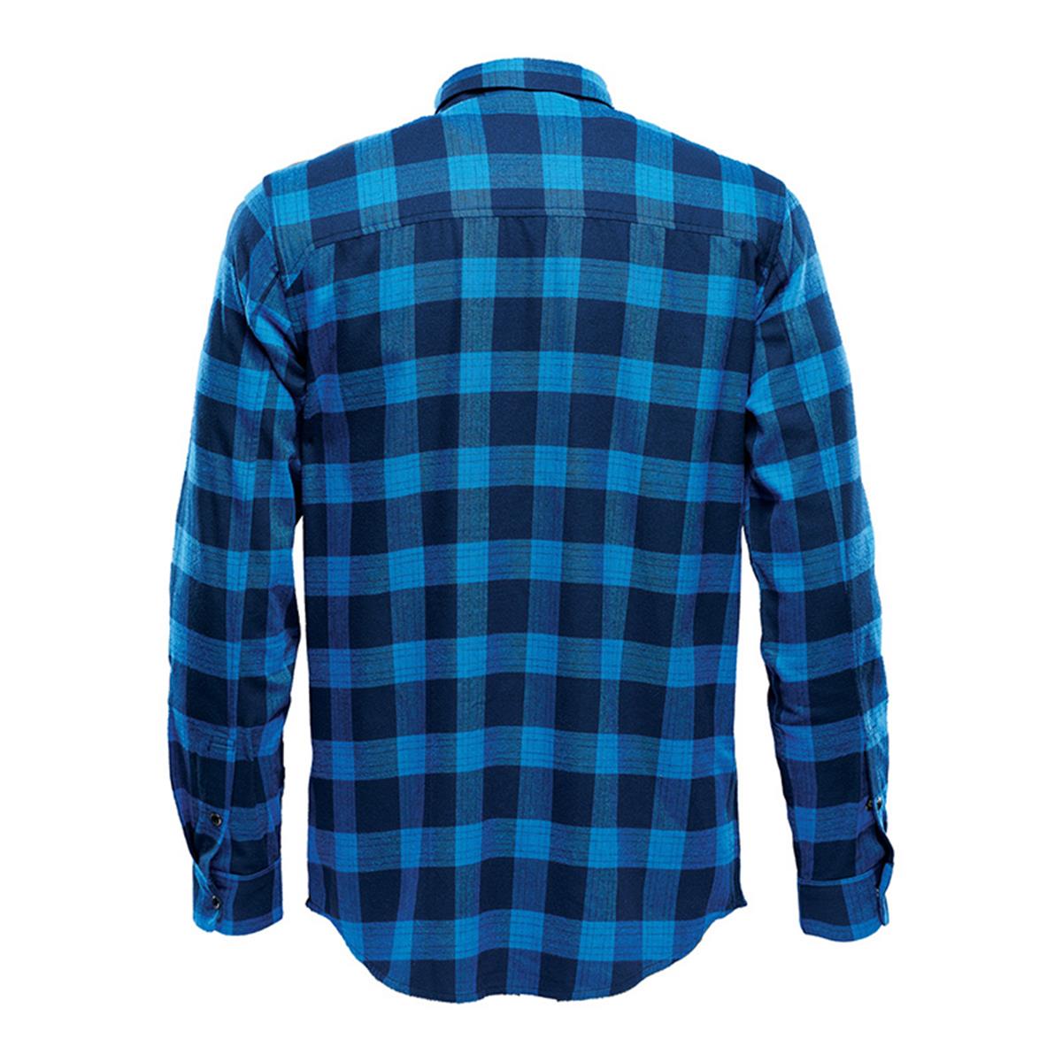 Men's Logan Snap Front Shirt - Royal Plaid - Back