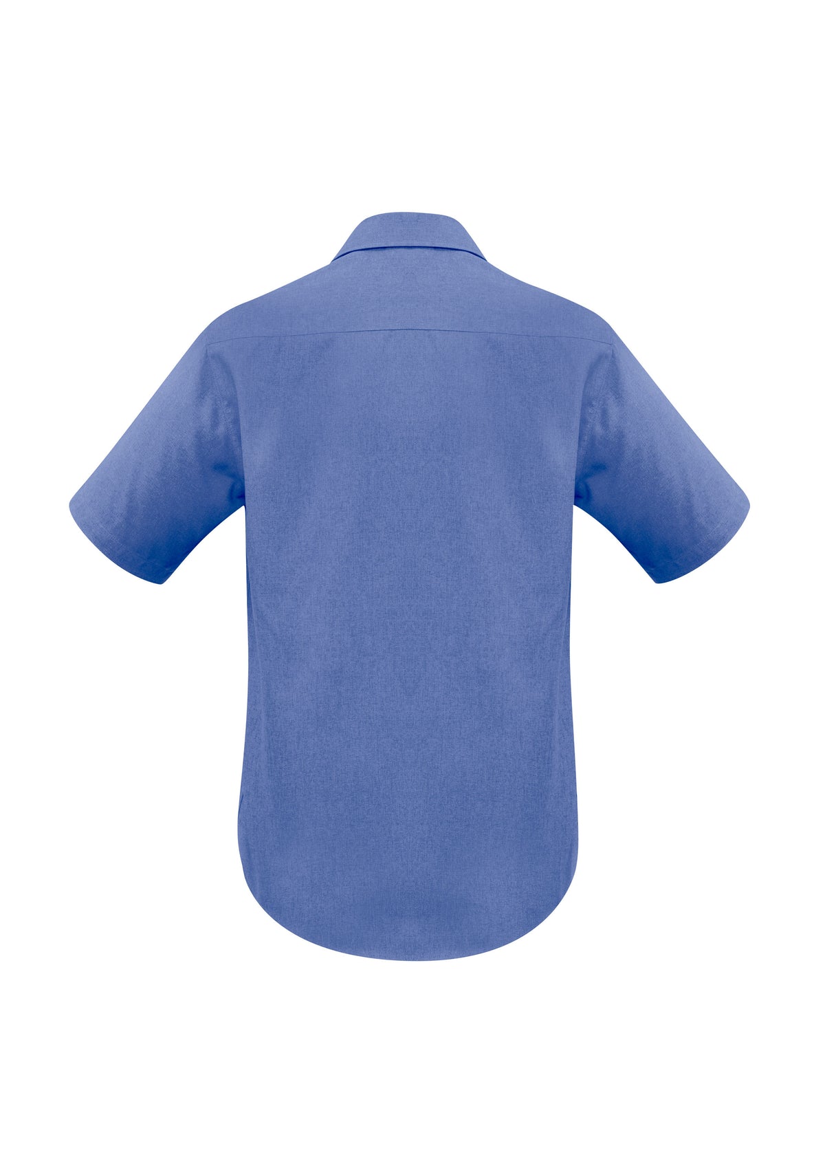 Oasis Mens Short Sleeve Shirt - Mid Blue - Back