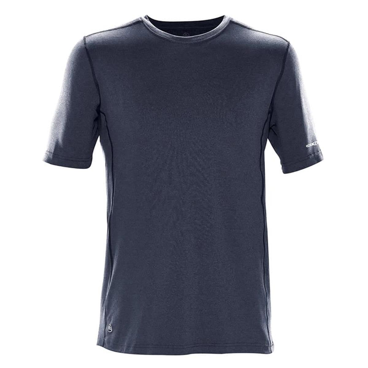Men's Lotus H2X-Dry S/S Tee - Navy Melange - Front