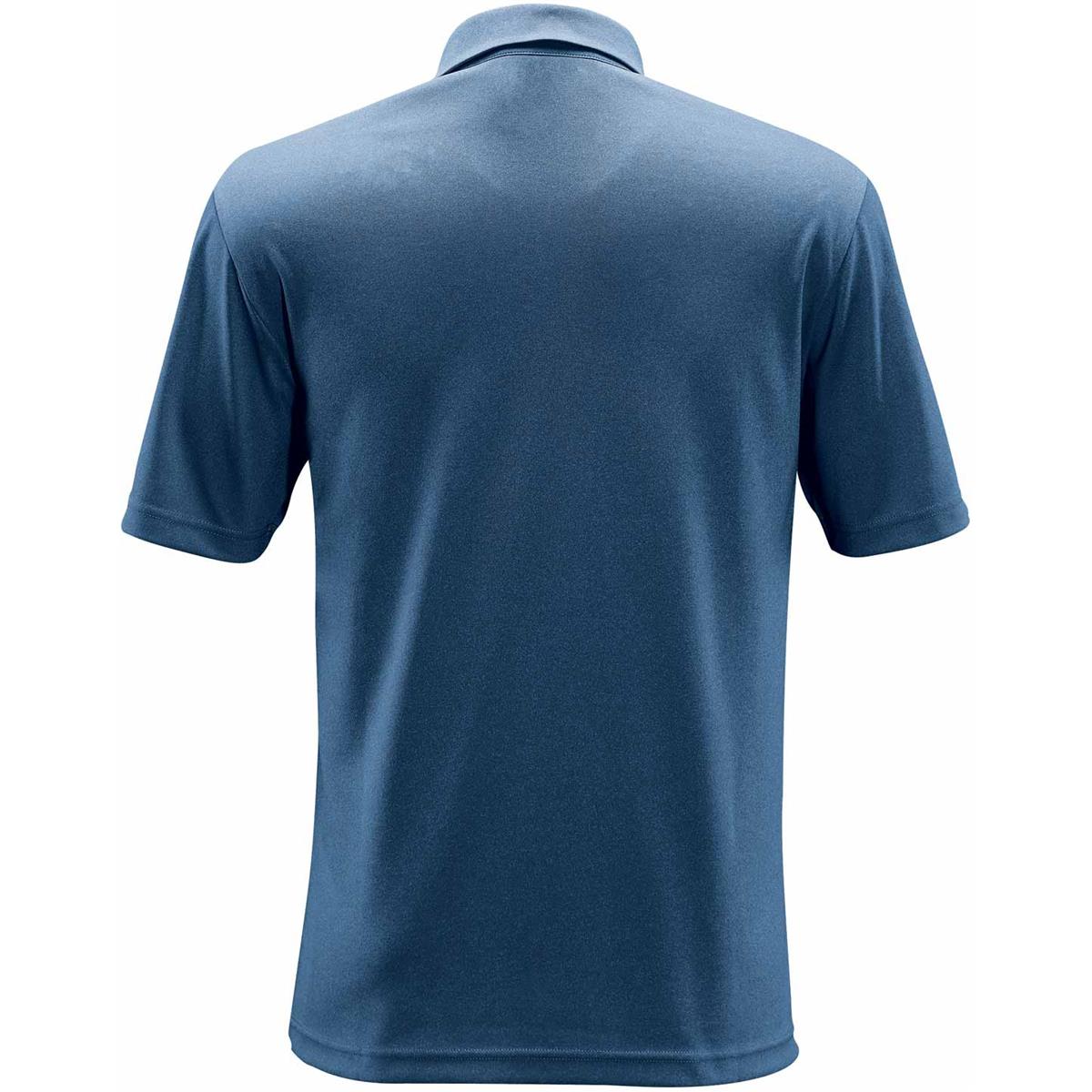 Men's Mistral Heathered Polo - Ocean - Back
