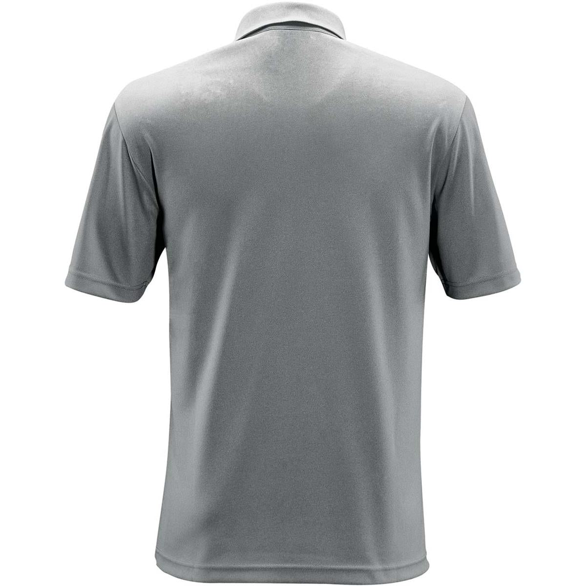 Men's Mistral Heathered Polo - Titanium - Back