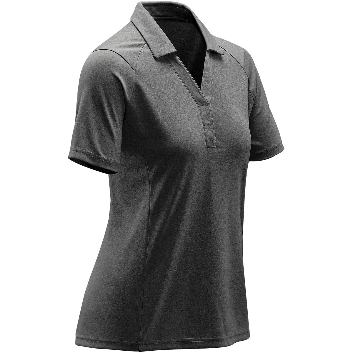 Women's Mistral Heathered Polo - Charcoal Heather - Back