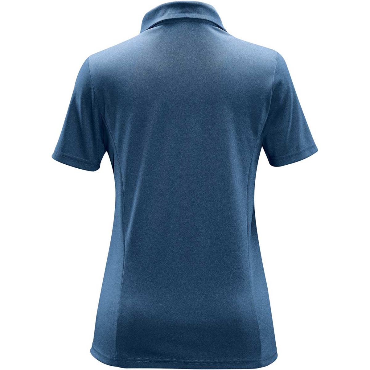 Women's Mistral Heathered Polo - Ocean - Back