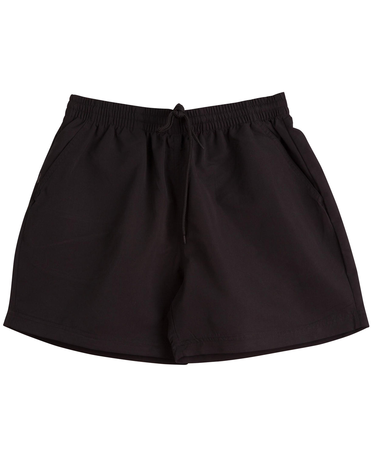 Microfibre Sport Shorts Men's - Black - Front