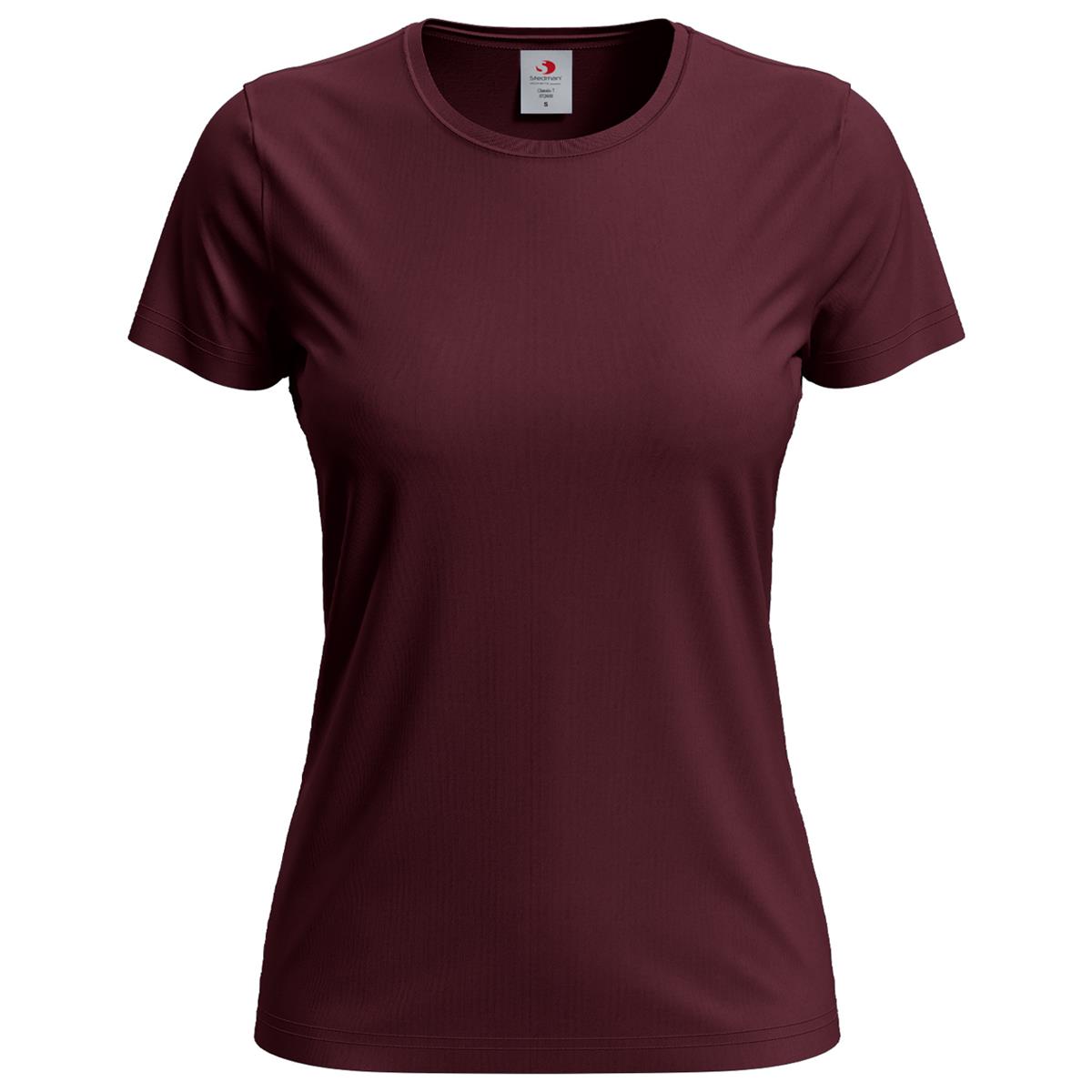 Women's Classic T - Burgundy - Front