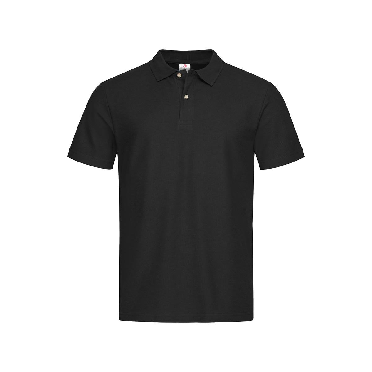 Men's Heavyweight Polo - Black Opal - Front