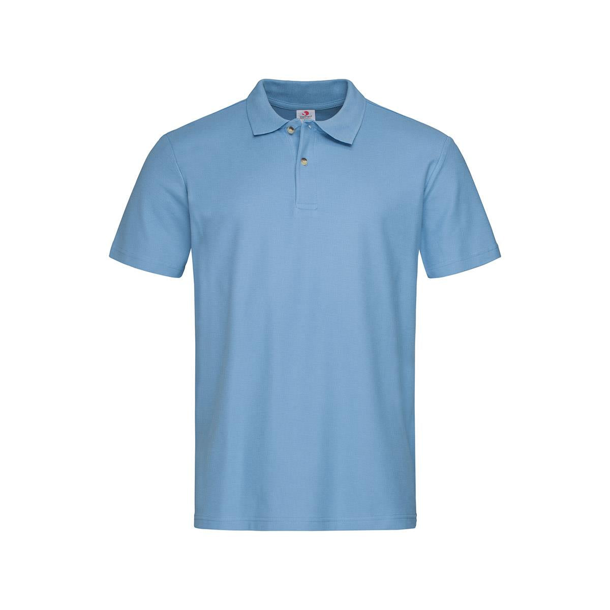 Men's Heavyweight Polo - Light Blue - Front