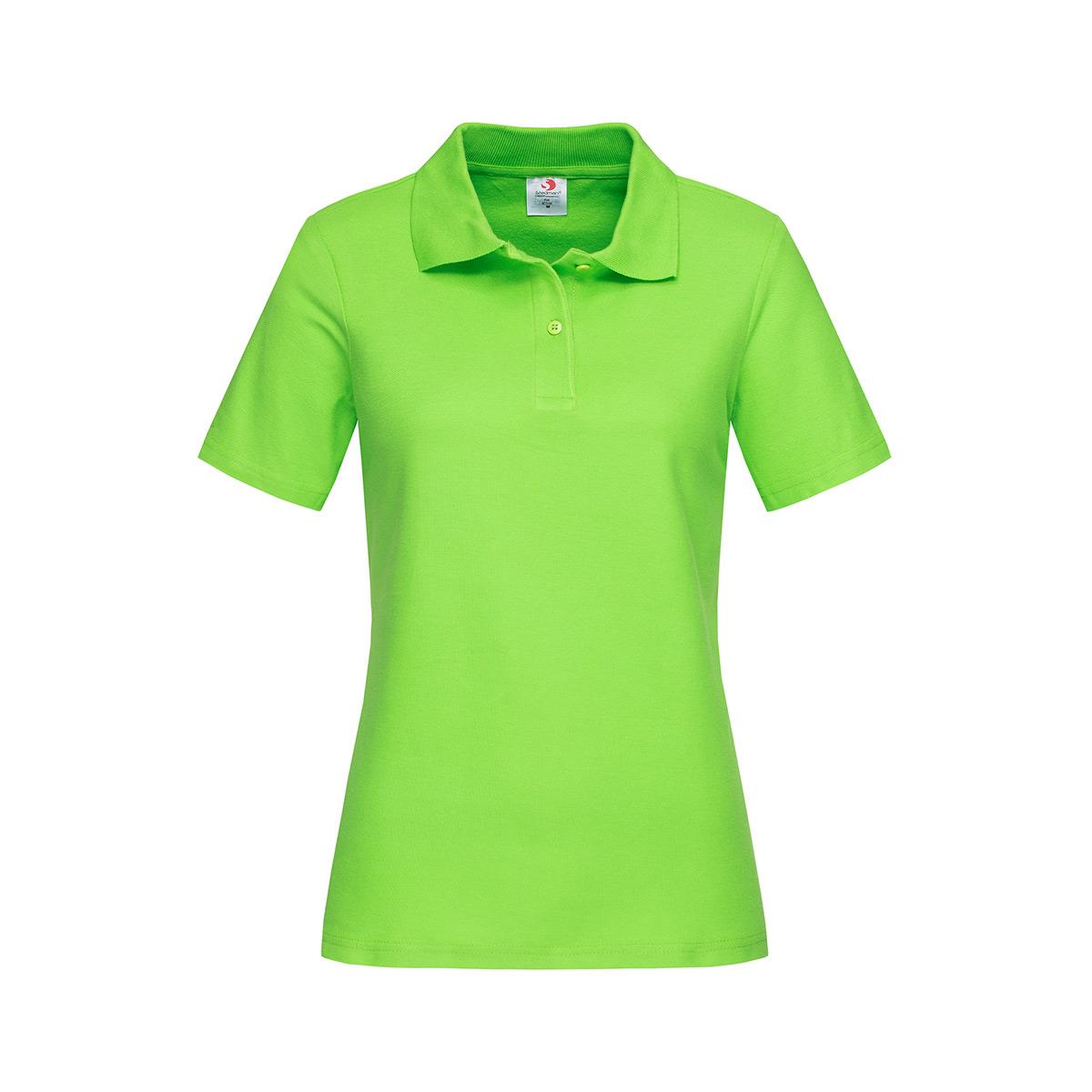 Women's Heavyweight Polo - Kiwi - Front