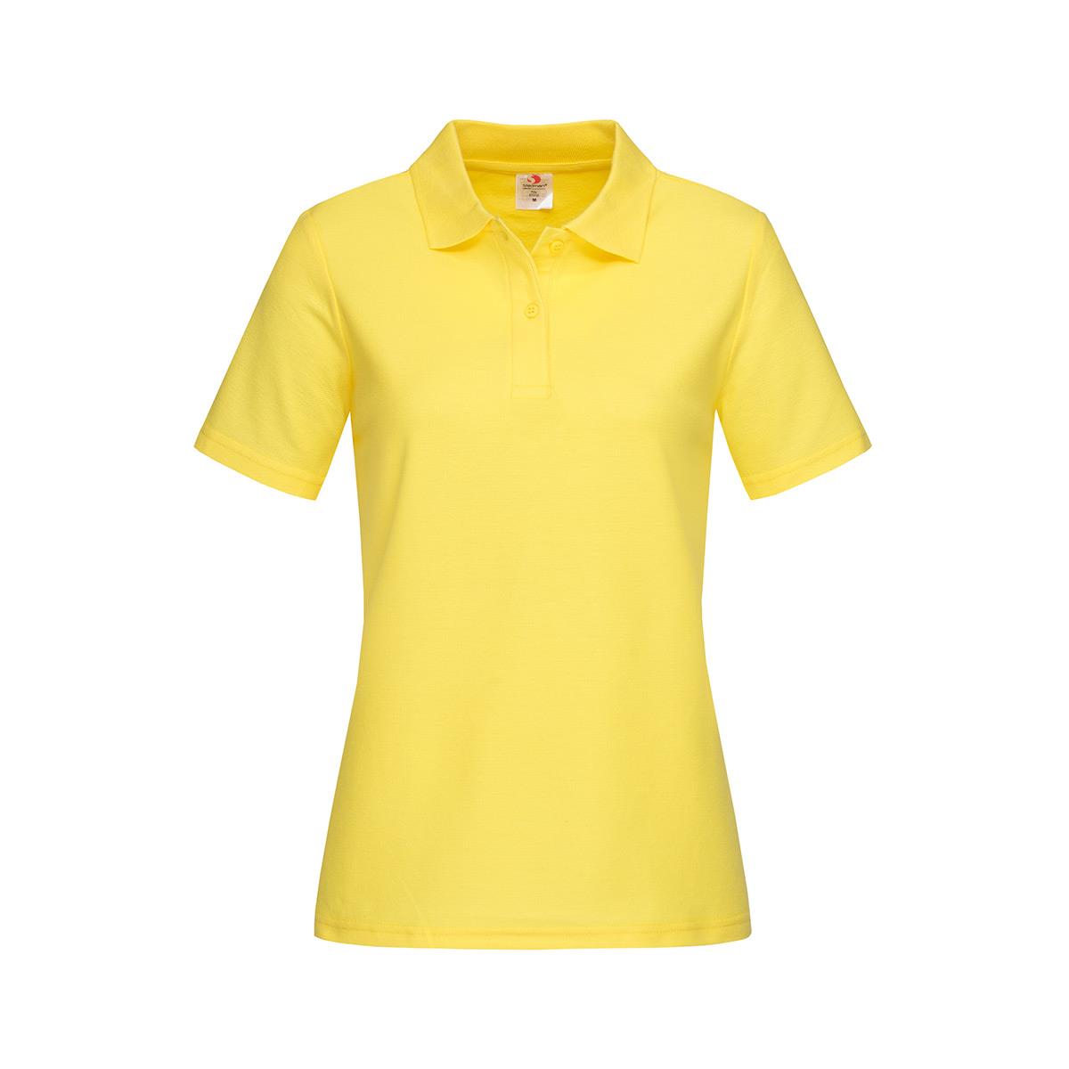 Women's Heavyweight Polo - Yellow - Front