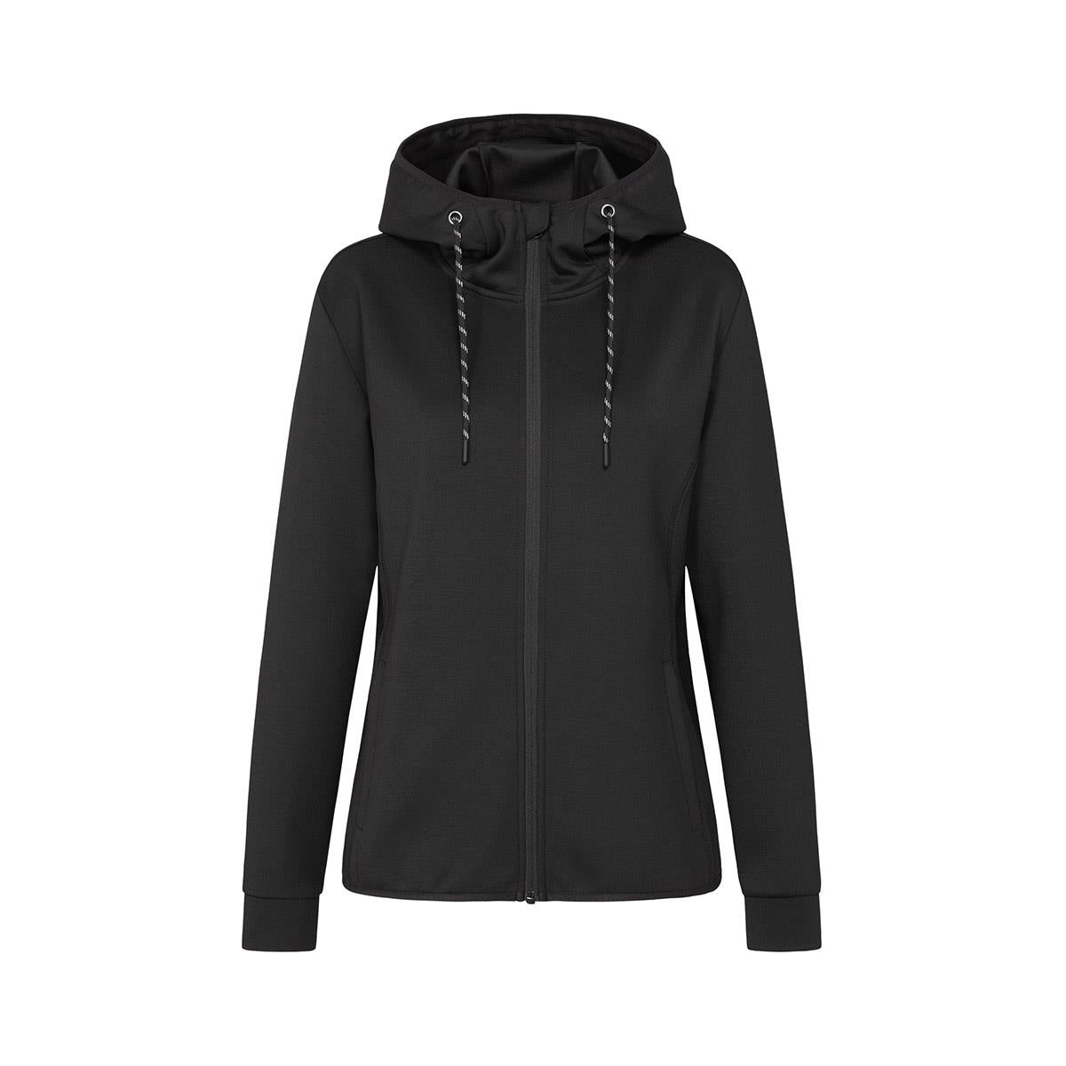 Women's Recycled Scuba Jacket - Black Opal - Front