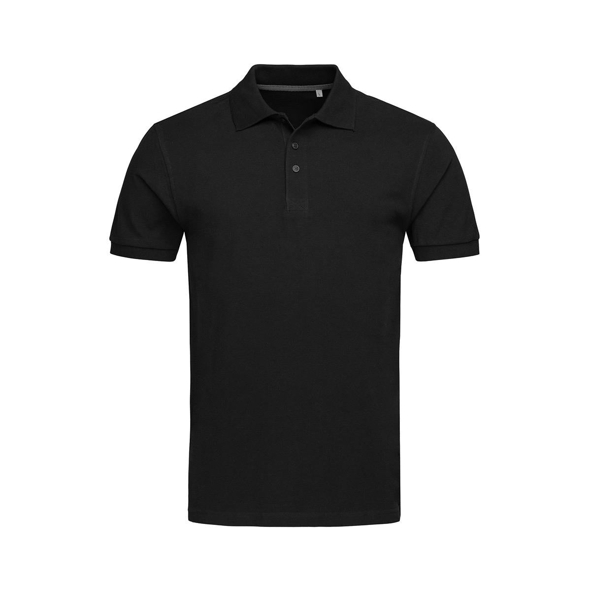 Men's Premium Cotton Polo - Black Opal - Front