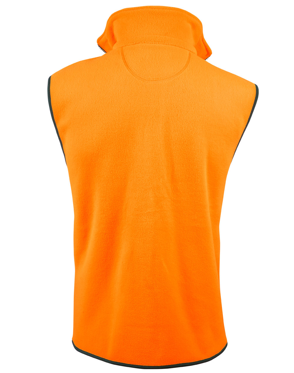 Hi-Vis Two Tone Vest - FluoroOrange/Navy - Back