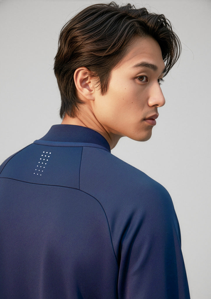 Balance Unisex Mid Layer Top - Navy/White - Model