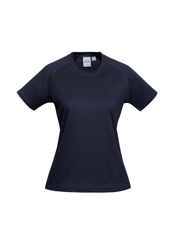 Sprint Womens Short Sleeve Tee - Navy - Front