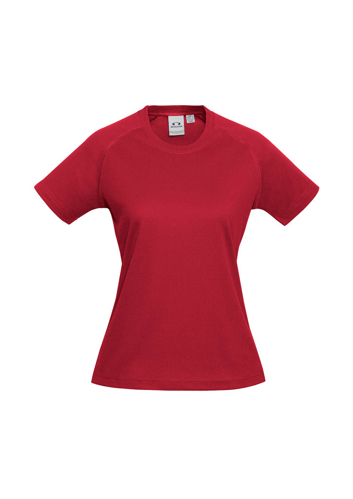 Sprint Womens Short Sleeve Tee - Red - Front