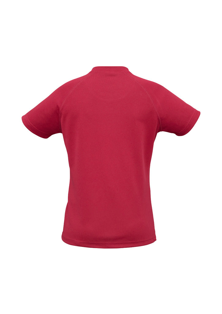 Sprint Womens Short Sleeve Tee - Red - Back