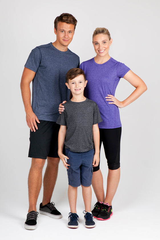 Kids Heather Tees - Greatness Range - view