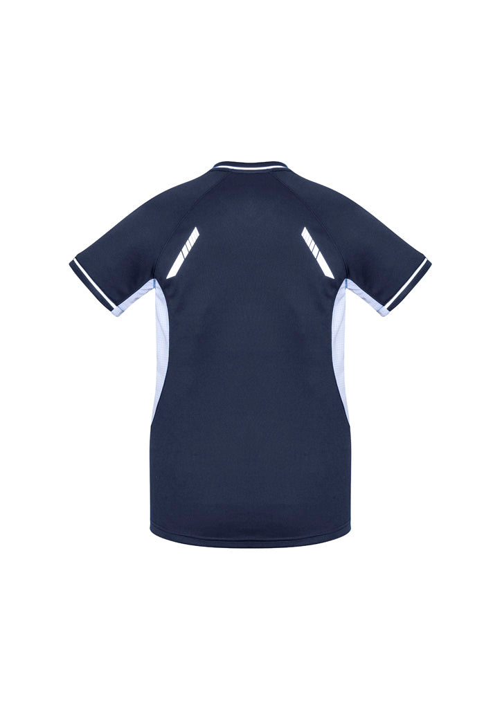 Renegade Womens Short Sleeve Tee - Navy/White/Silver - Back